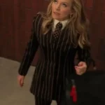 The Lincoln Lawyer Becki Newton Striped Black Blazer