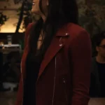 The Lincoln Lawyer Lisa Trammell Red Suede Jacket