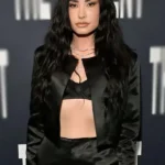 The Moment Premiere Demi Lovato Cropped Jacket