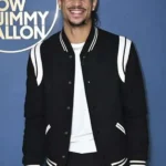 The Tonight Show Josh Hart Black And White Varsity Jacket