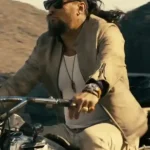 The Wrecking Crew Jason Momoa Beige Suede Jacket