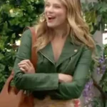 The Young and the Restless Summer Newman Leather Green Jacket