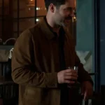 Tom Ellis CIA 2026 Brown Suede Jacket