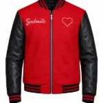 Valentine’s Day Men Red And Black Letterman Jacket