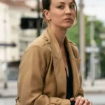 Vanished Kaley Cuoco Trench Brown Coat