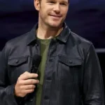 Way of the Warrior Kid Chris Pratt Black Leather Jacket