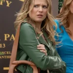 Y&R Summer Newman Green Leather Jacket