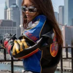 Aaliyah Babygirl Leather Motorcycle Jacket