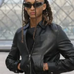 Autumn Winter 2026 Show Jaden Smith Black Leather Jacket