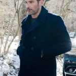 CIA 2026 Tom Ellis Black Peacoat
