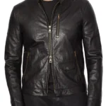 CIA S01 Colin Glass Black Leather Jacket