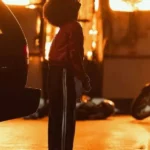 Camilla Damião State of Fear Red Leather Jacket