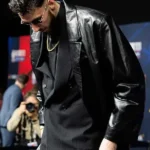 Chet Holmgren Black Leather Coat