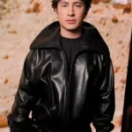 Fall Fashion Show Hudson Williams Black Leather Jacket