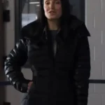 Finding Her Edge Meredith Forlenza Black Puffer Coat