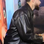 Goat Premiere Stephen Curry Brown Leather Jacket