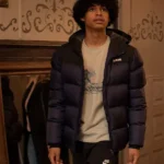 Lupin Etan Simon Hooded Black Puffer Jacket