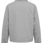 Mens Grey Canvas Jacket Back