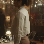 Mercedes de la Zerda Cross White Jacket