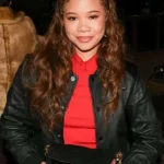 NYC Storm Reid Black Leather Jacket
