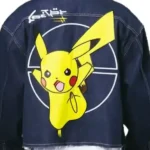 Pokemon Pikachu Denim Jacket Back