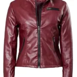 Resident Evil 2 Claire Redfield Leather Red Jacket