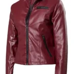Resident Evil 2 Claire Redfield Red Leather Jacket