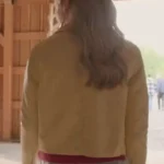 Sarah Dugdale Virgin River Yellow Leather Jacket