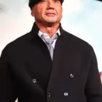 The Wrecking Crew Premiere Dave Bautista Black Peacoat