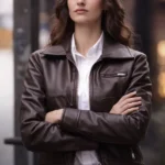 Underground Ekin Aksoy Brown Leather Jacket