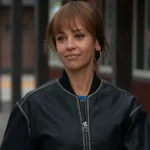 Wild Cards Vanessa Morgan Black Leather Jacket