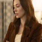 9-1-1 Nashville MacKenzie Porter Brown Leather Blazer