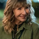 A Man On The Inside Mary Steenburgen Green Jacket