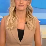 Carley Shimkus Fox and Friends Brown Vest