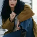 Charli XCX Faces of Death Brown Jacket