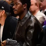 Damson Idris Black Leather Jacket