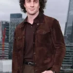 Fuze 2026 Aaron Taylor-Johnson Suede Leather Jacket