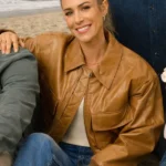 Kristin Cavallari Brown Leather Jacket