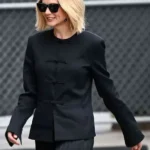 LA Carey Mulligan Black Tang Jacket