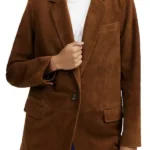 MacKenzie Porter 9-1-1 Nashville Brown Leather Blazer
