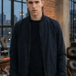 Matter of Time Charlie Fleck Bomber Blue Jacket