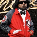 Michael Movie Premiere Wale Red And Black Varsity Jacket