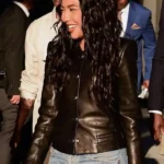 NYC Emma Grede Black Leather Jacket