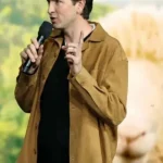 Nicholas Braun CinemaCon Leather Brown Jacket