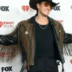 Russell Dickerson iHeartRadio Music Awards 2026 Black Fringe Jacket