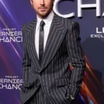 Ryan Gosling Project Hail Mary Premiere Pinstripe Blazer