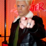 Street Fighter Cody Rhodes Dark Brown Shearling Leather Jacket