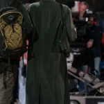 The Drama Zendaya Grey Coat Back