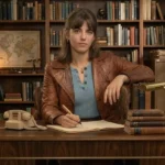 The House of the Spirits Clara del Valle Leather Blazer