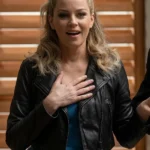 The Miniature Wife Elizabeth Banks Cropped Black Jacket